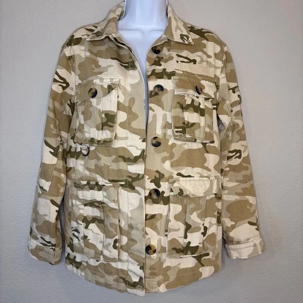 Bershka Camo Jacket Size XS